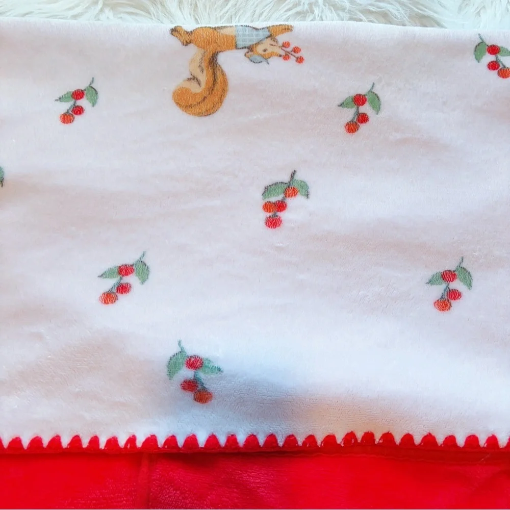 Starbucks Korea 2020 Limited Autumn Coffee Rabbit Cherry Blanket